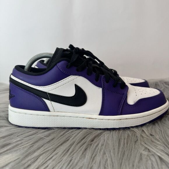 Nike Air Jordan 1 Low Court Purple Size 8.5 - Picture 6 of 16